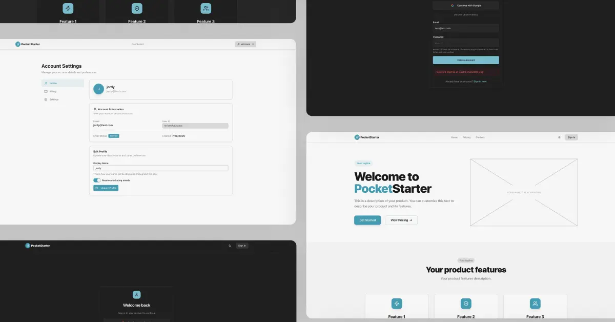 Screenshot 4 of PocketStarter: a PocketBase boilerplate
