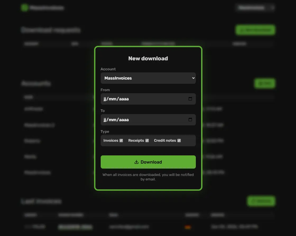 Screenshot 1 of MassInvoices