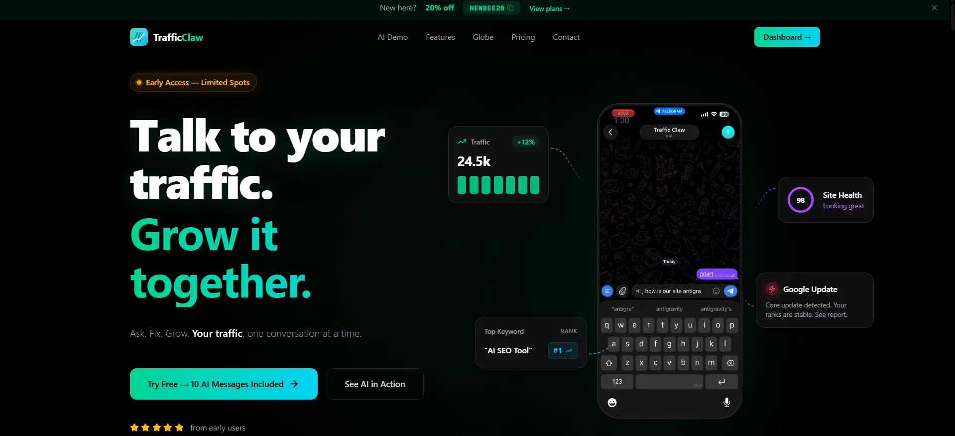 Screenshot 1 of TrafficClaw