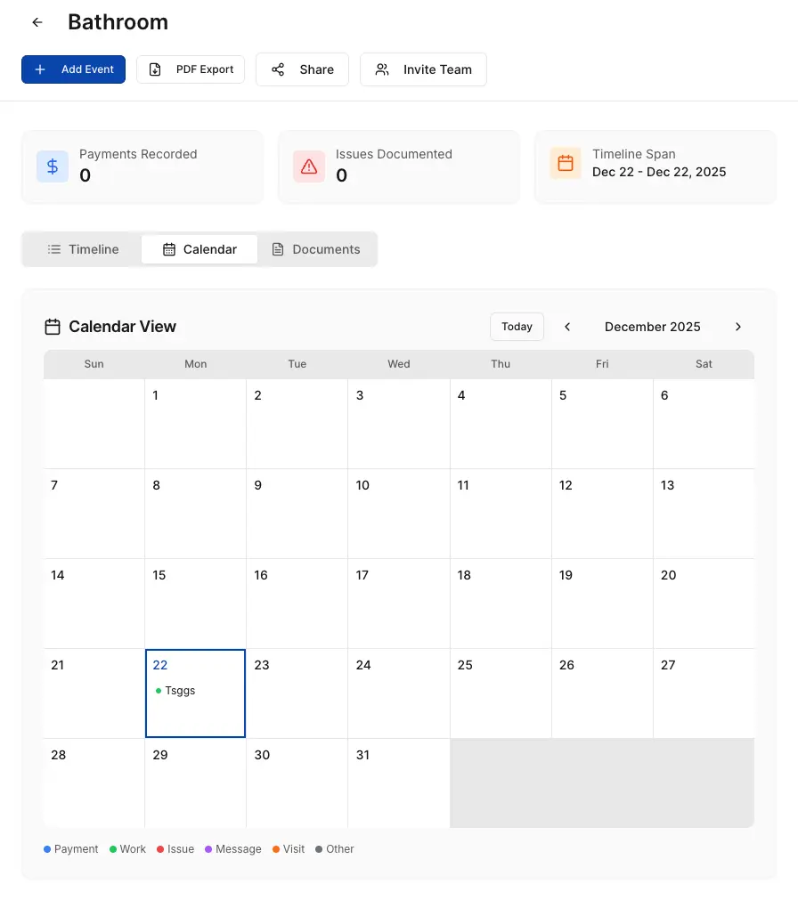 Screenshot 5 of Renovation Timeline