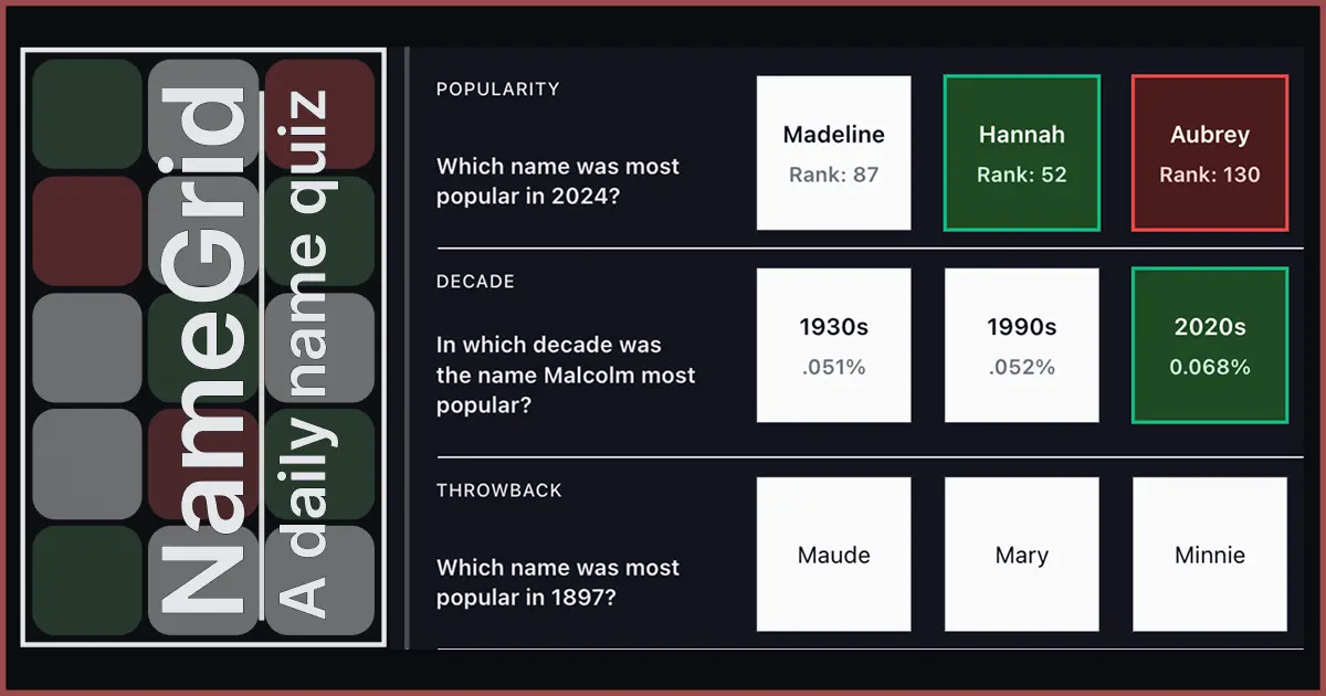 Screenshot 1 of NameGrid