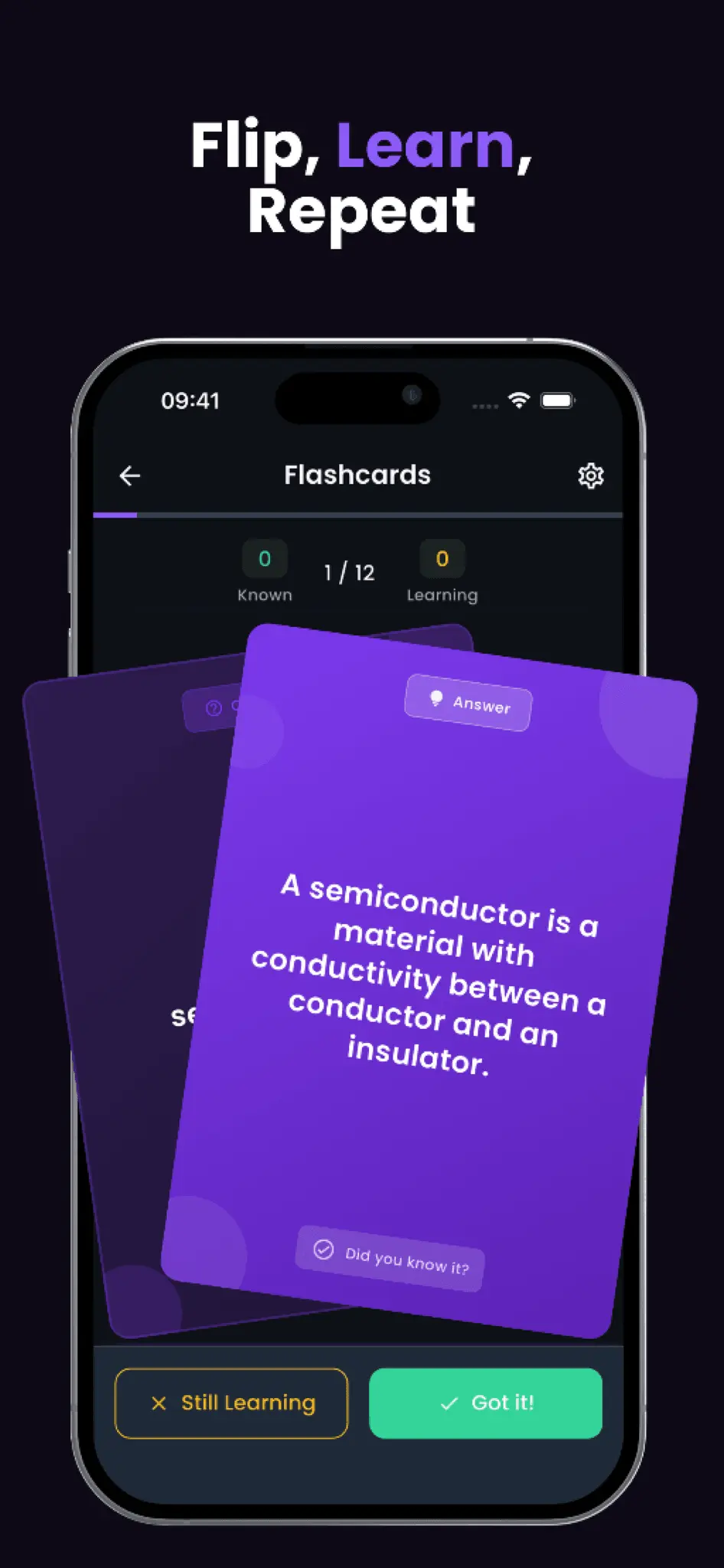 Screenshot 1 of Quiz Genius - AI Flashcards & Study App