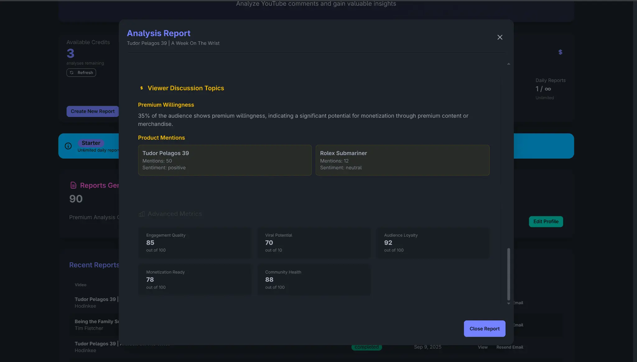 Screenshot 3 of CommentSage
