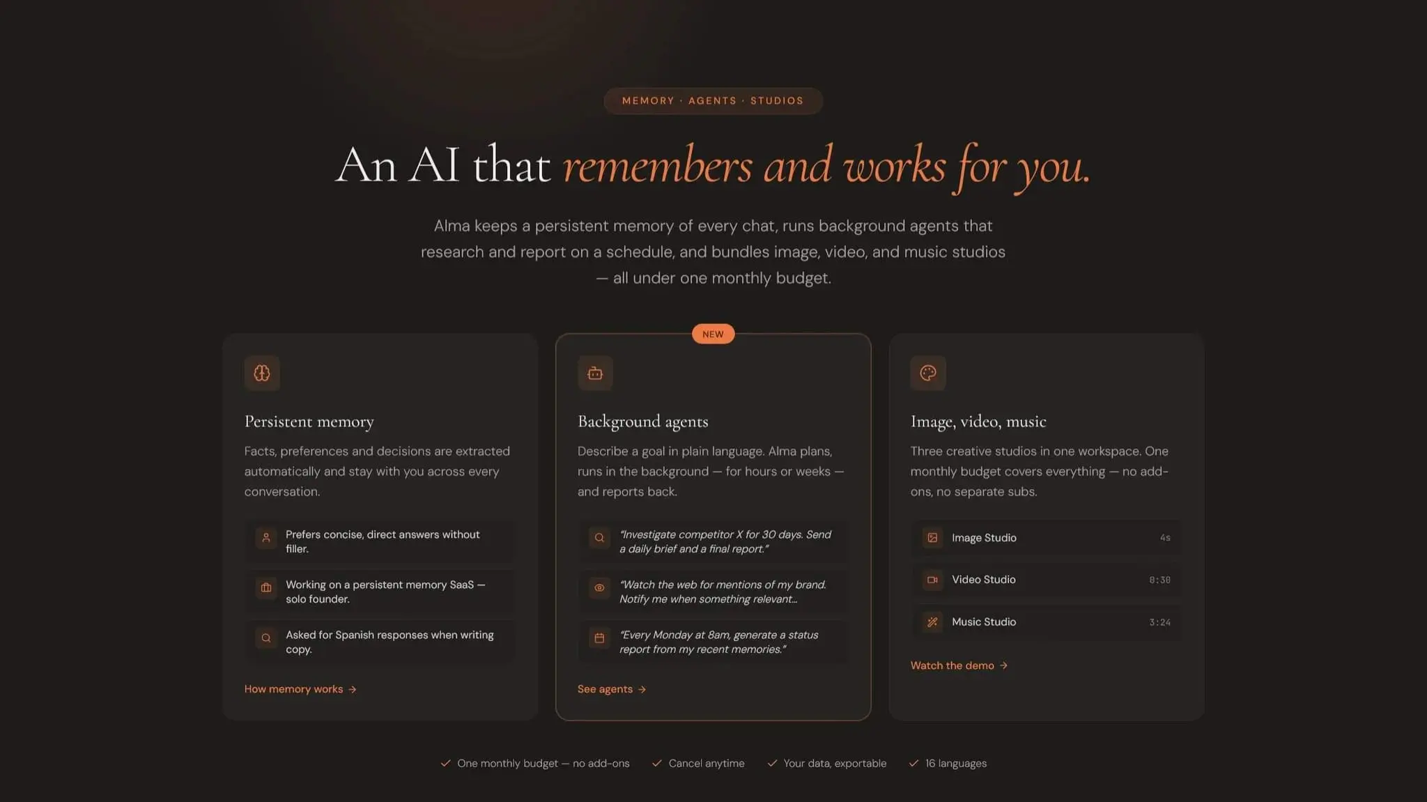 Screenshot 1 of Alma by Olivares AI