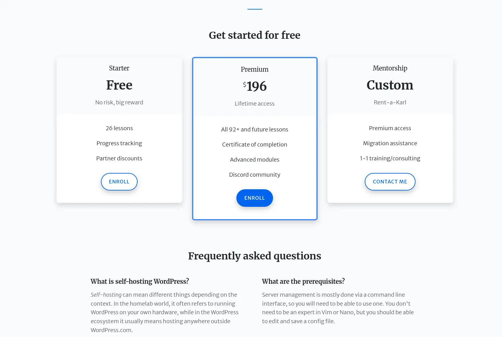 Screenshot 1 of Self-hosting WordPress Course