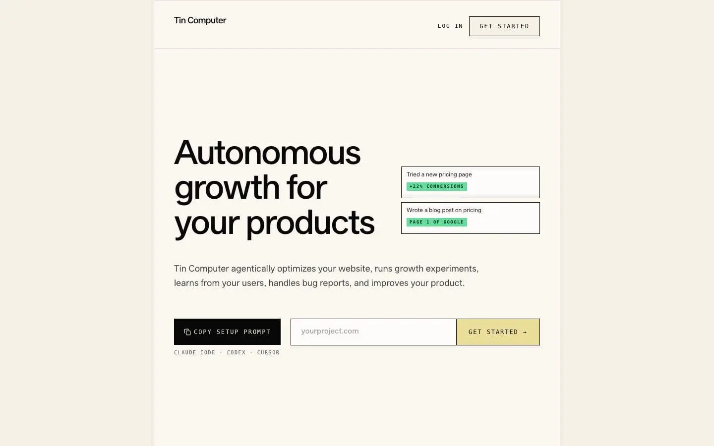 Screenshot 1 of Tin Computer