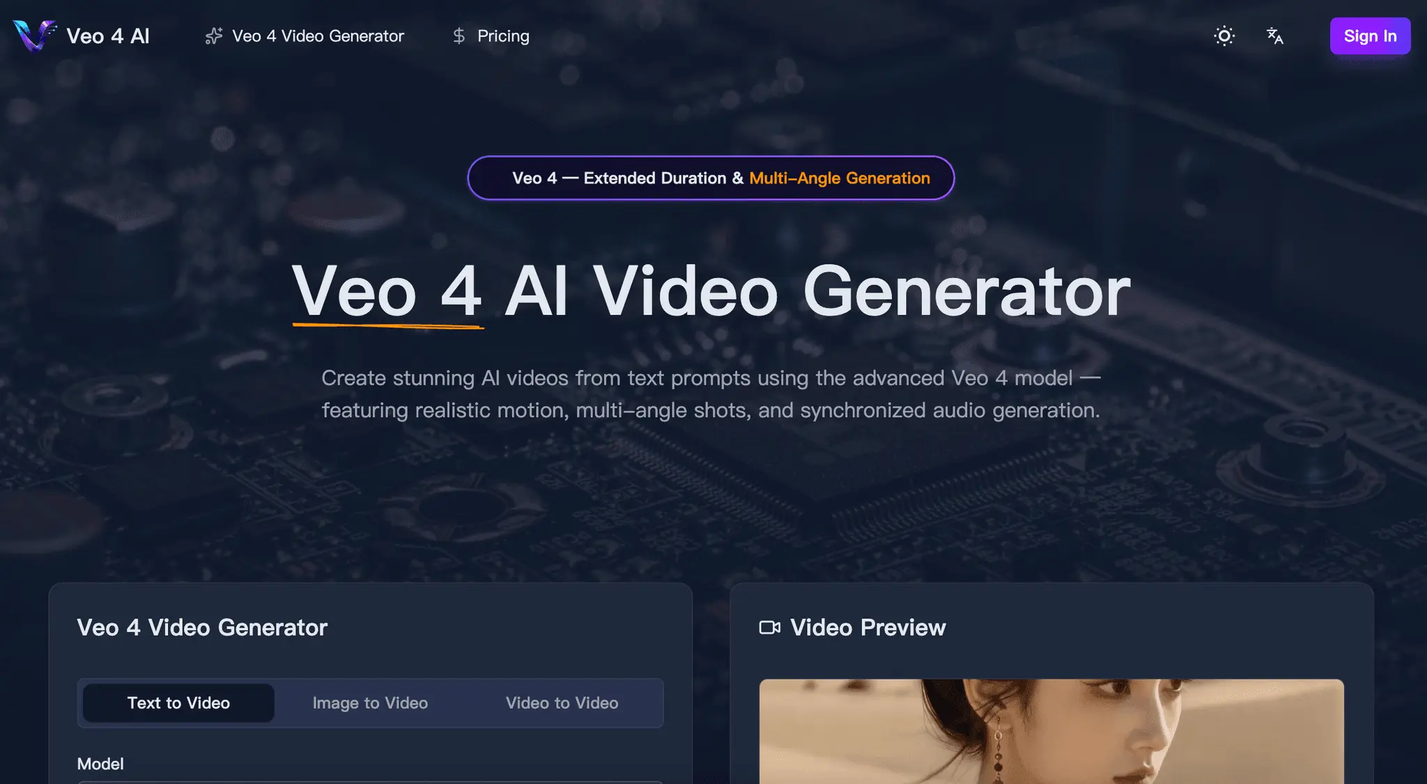 Screenshot 1 of Veo 4 AI Editor
