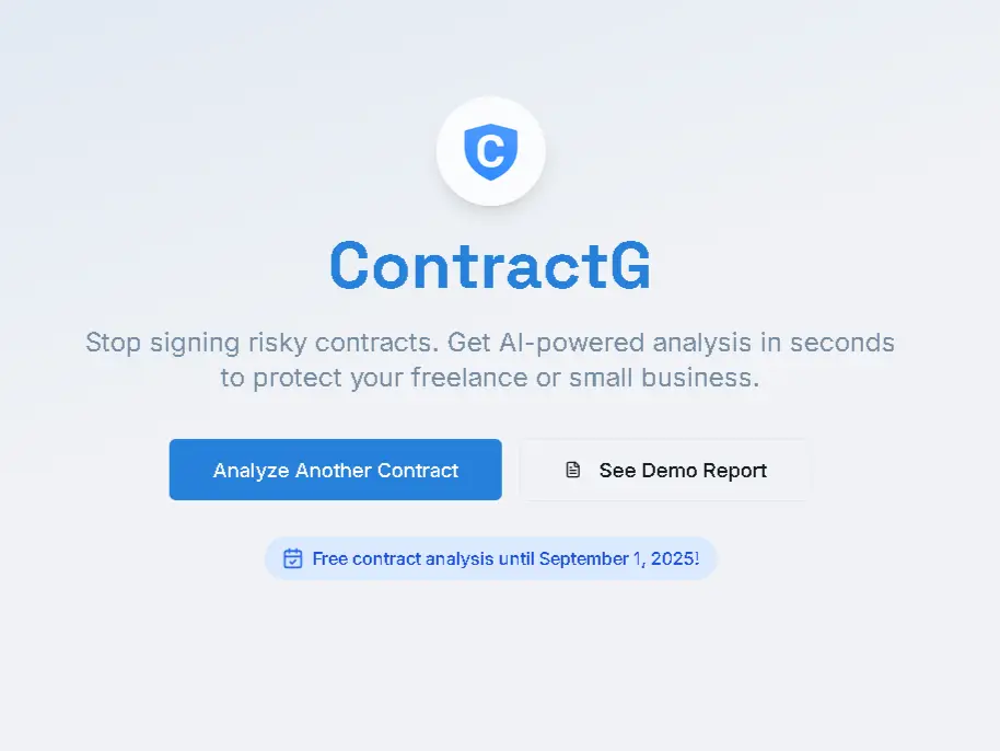 Screenshot 1 of ContractG