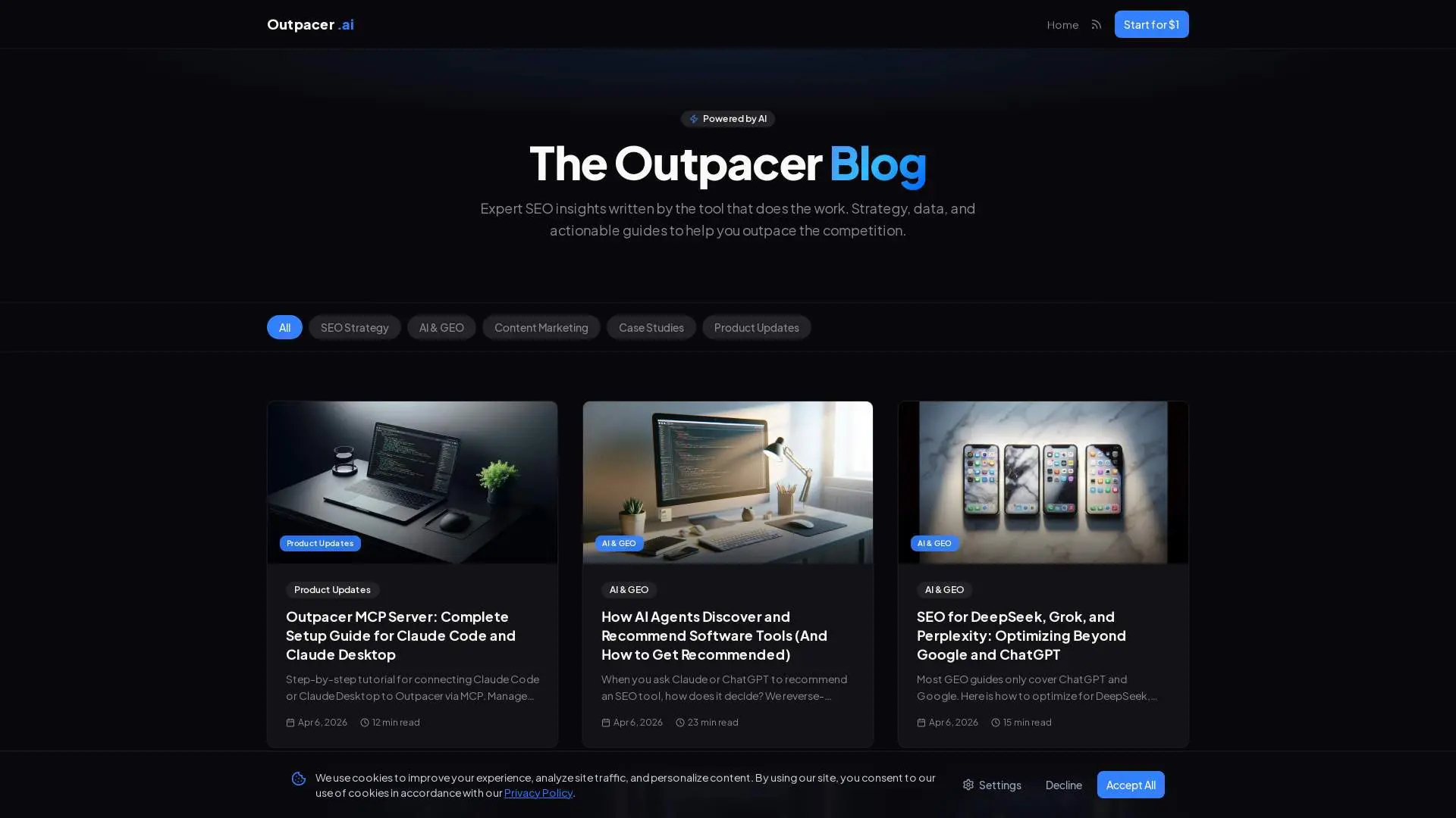 Screenshot 1 of Outpacer.ai