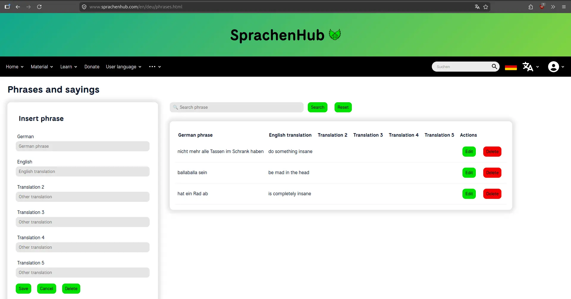 Screenshot 2 of SprachenHub