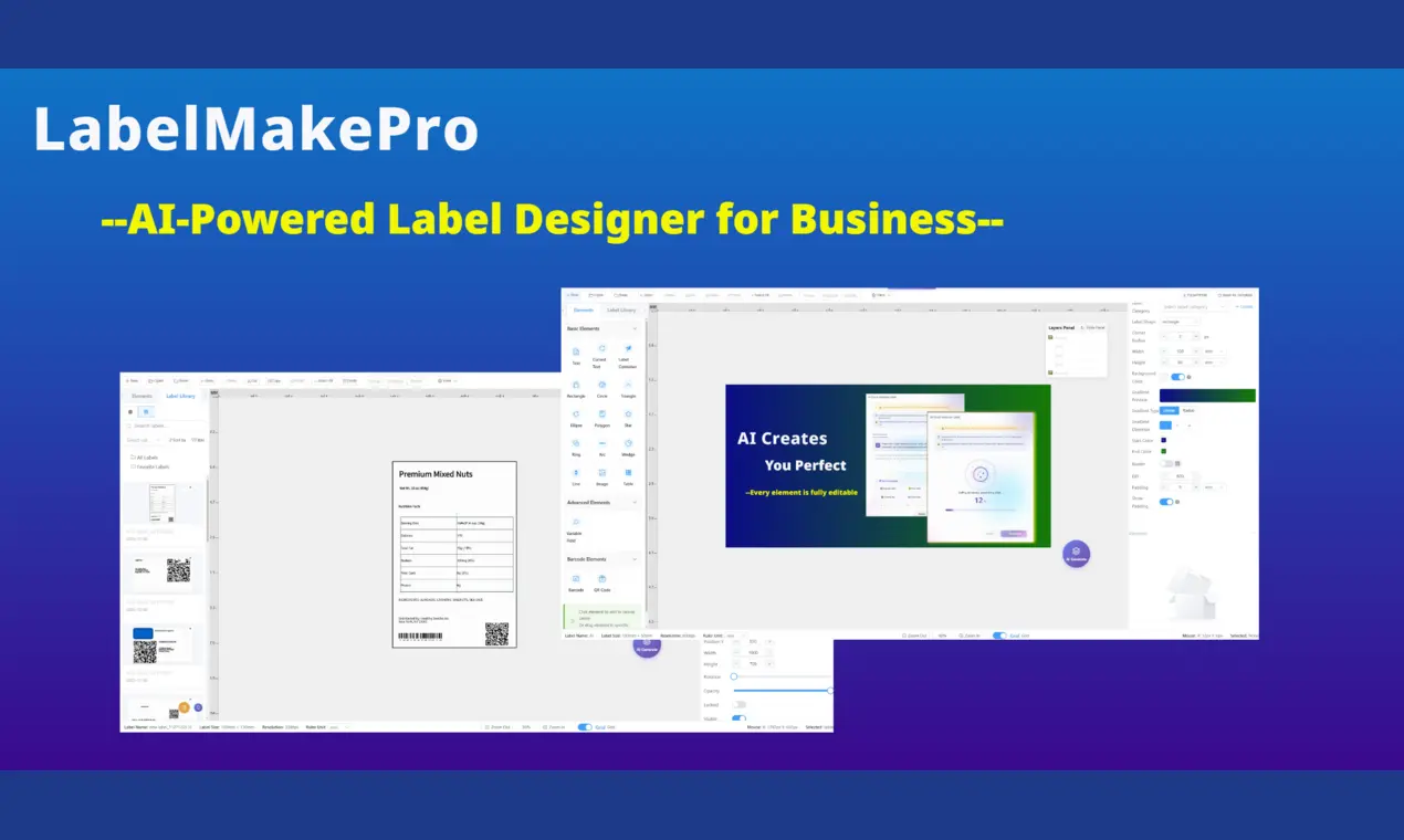 Screenshot 2 of AI-Powered Label Design Platform