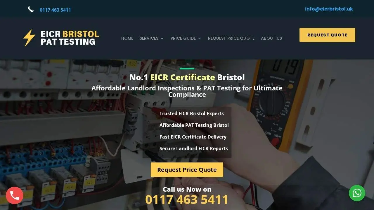 Screenshot 1 of EICR Bristol