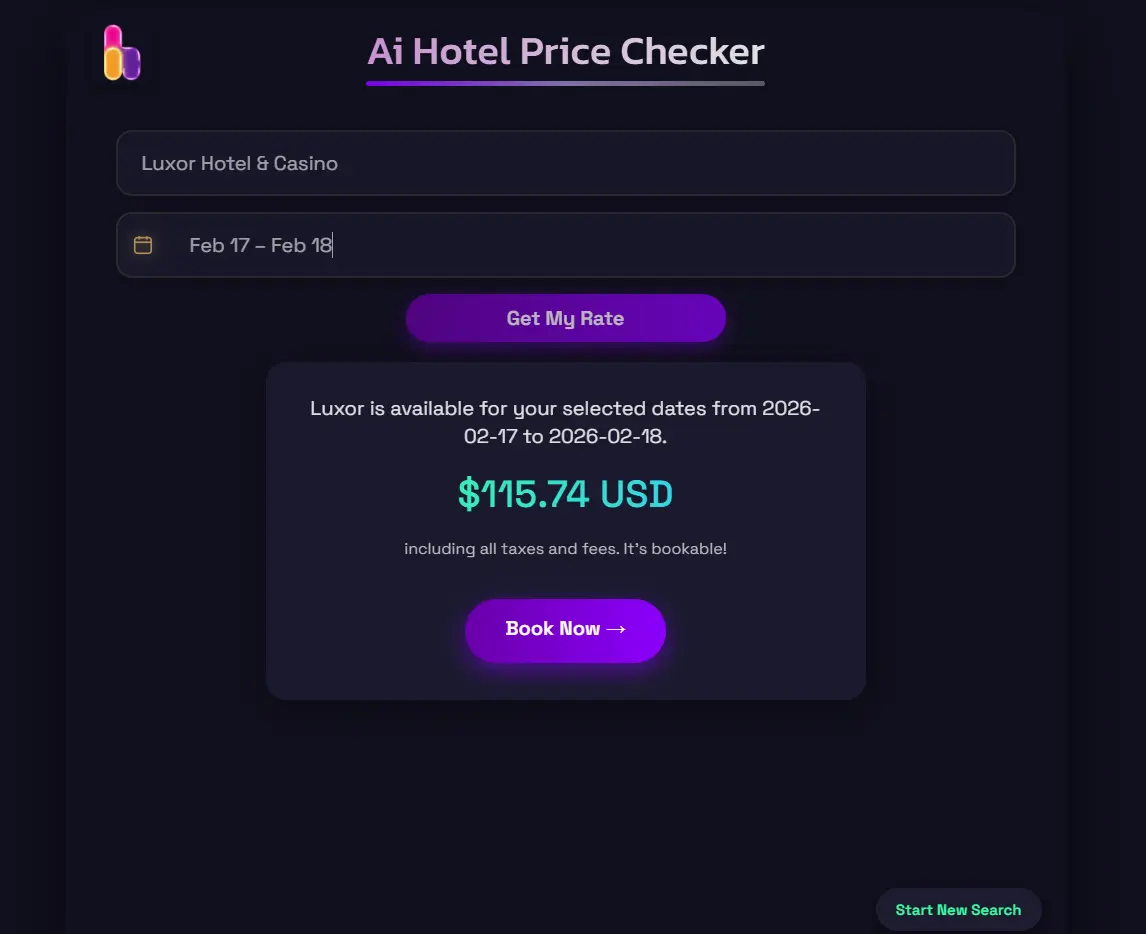 Screenshot 2 of Instant AI-Powered Hotel Price Checker