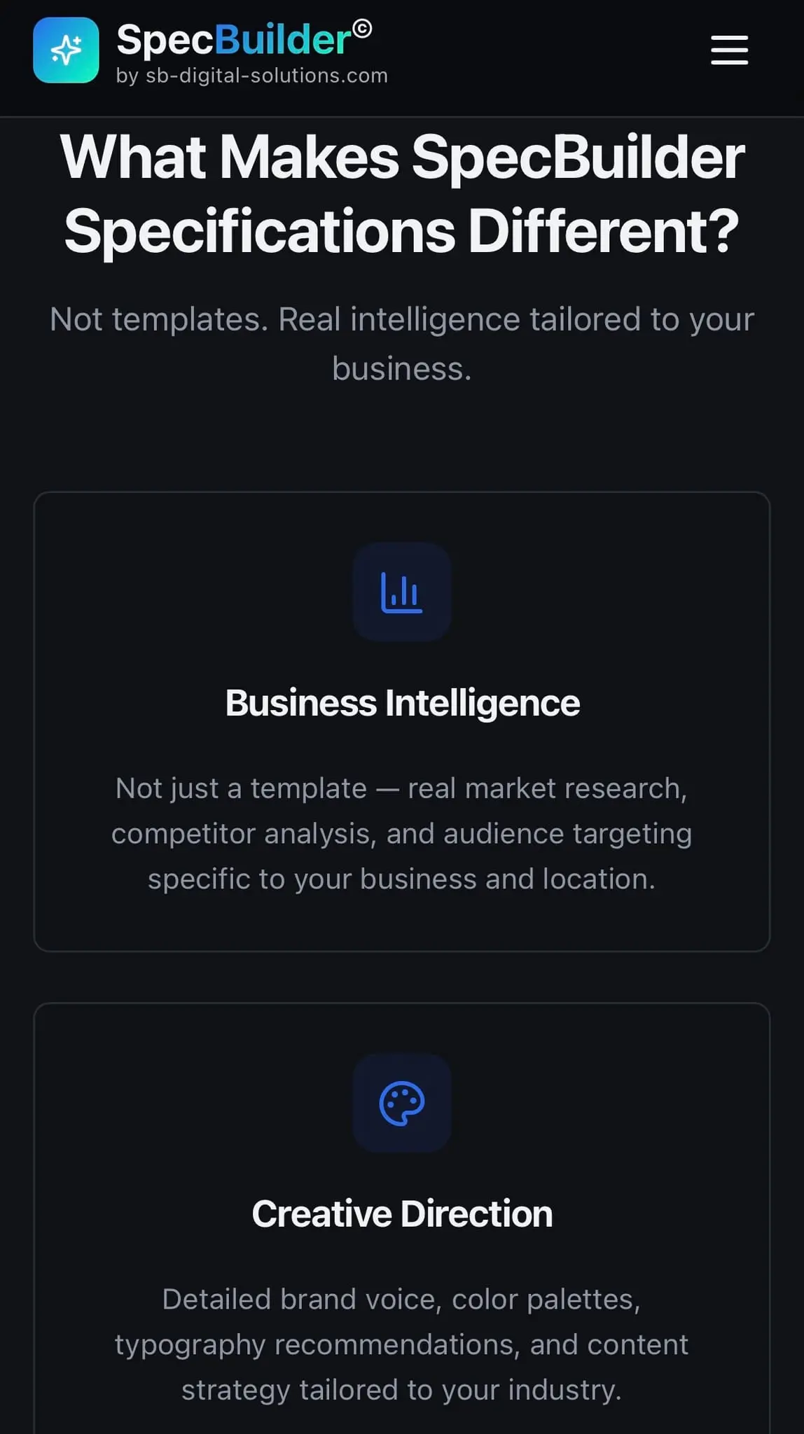 Screenshot 6 of SpecBuilder AI