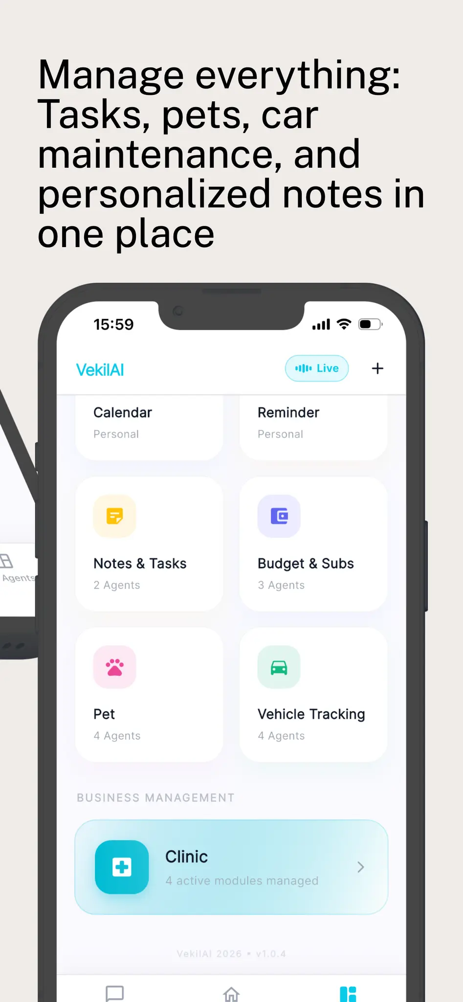 Screenshot 3 of VekilAI: AI Life Manager App
