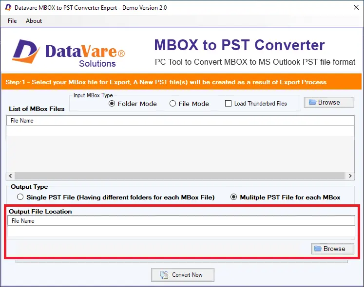 Screenshot 3 of DataVare MBOX to PST Converter