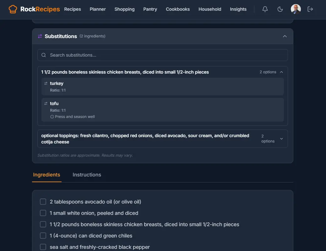 Screenshot 2 of Rock Recipes