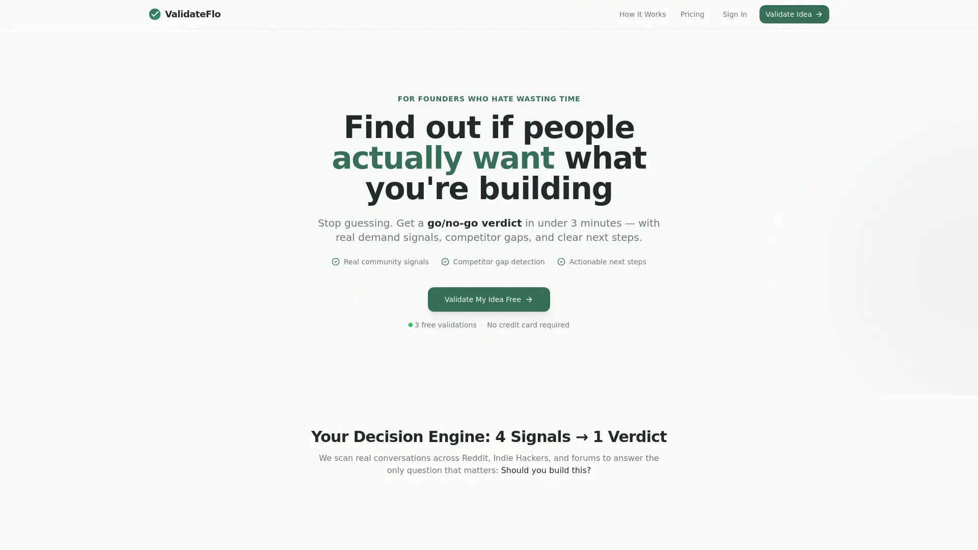 Screenshot 1 of ValidateFlo