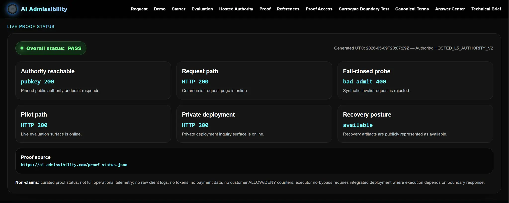 Screenshot 5 of AI Admissibility