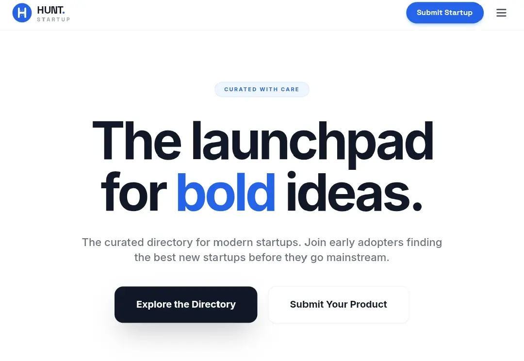 Screenshot 1 of Hunt Startup