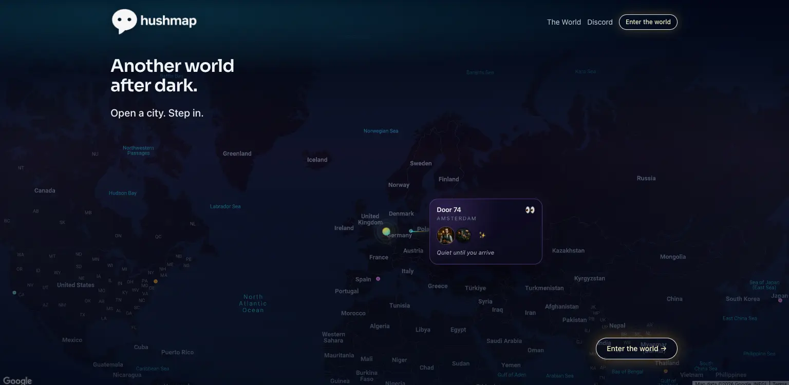 Screenshot 1 of Hushmap