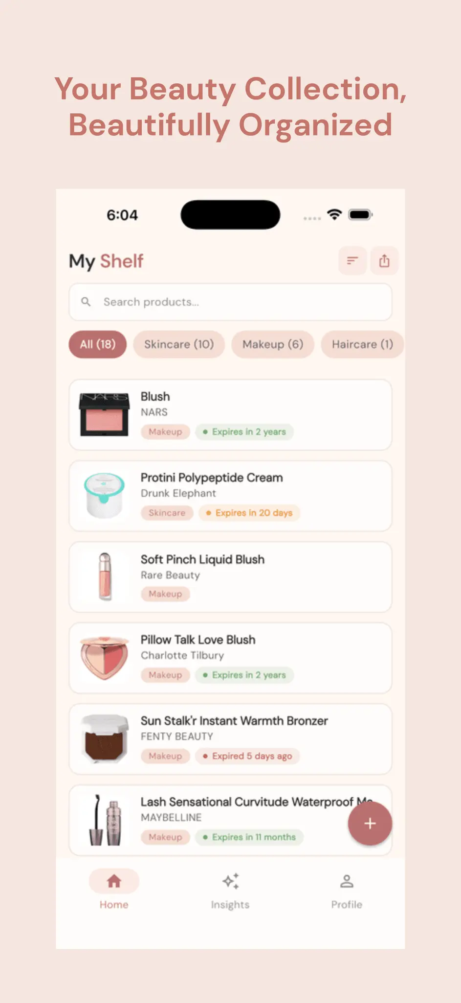 Screenshot 1 of ShelfCheck: Beauty Organizer