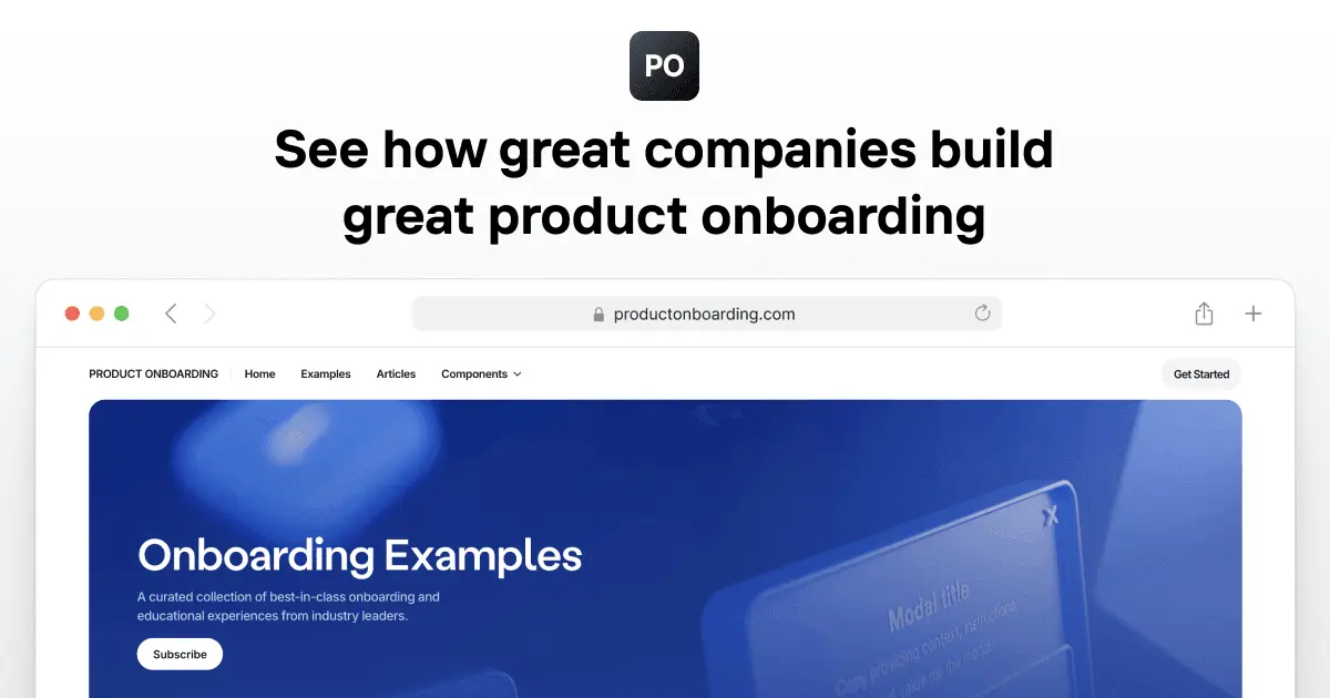 Screenshot 1 of Product Onboarding