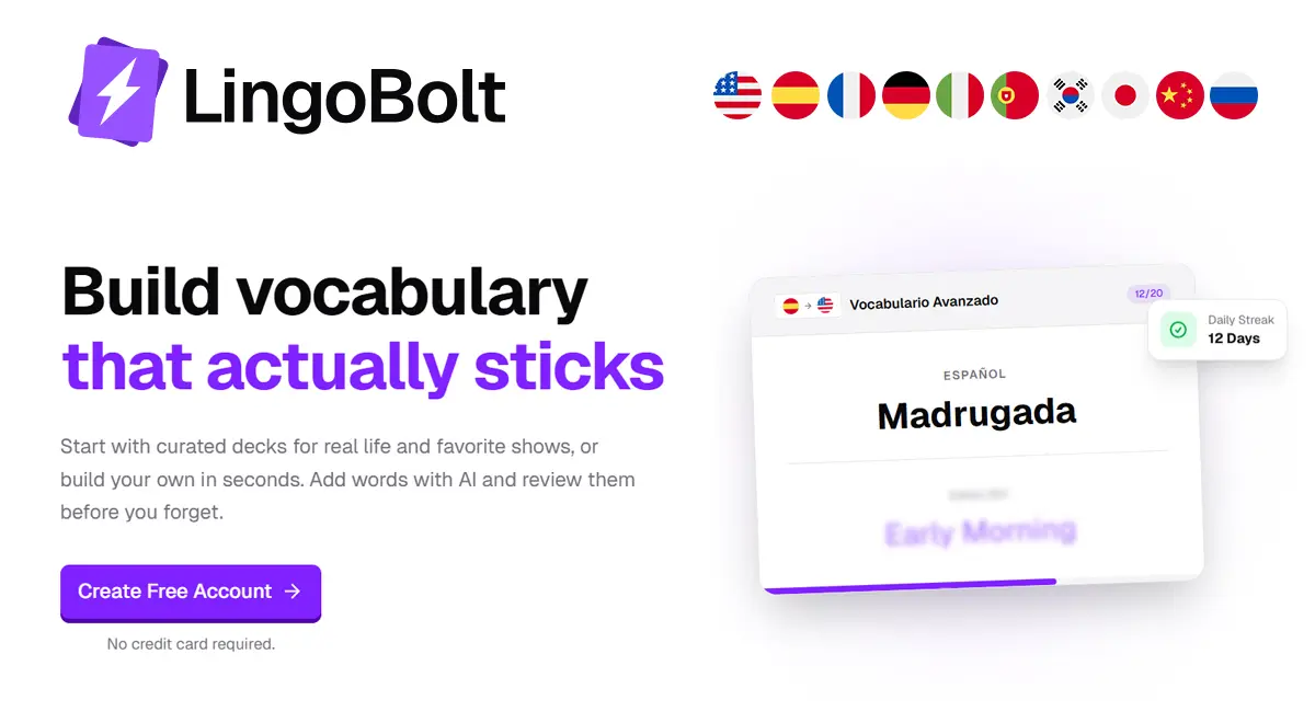 Screenshot 1 of LingoBolt