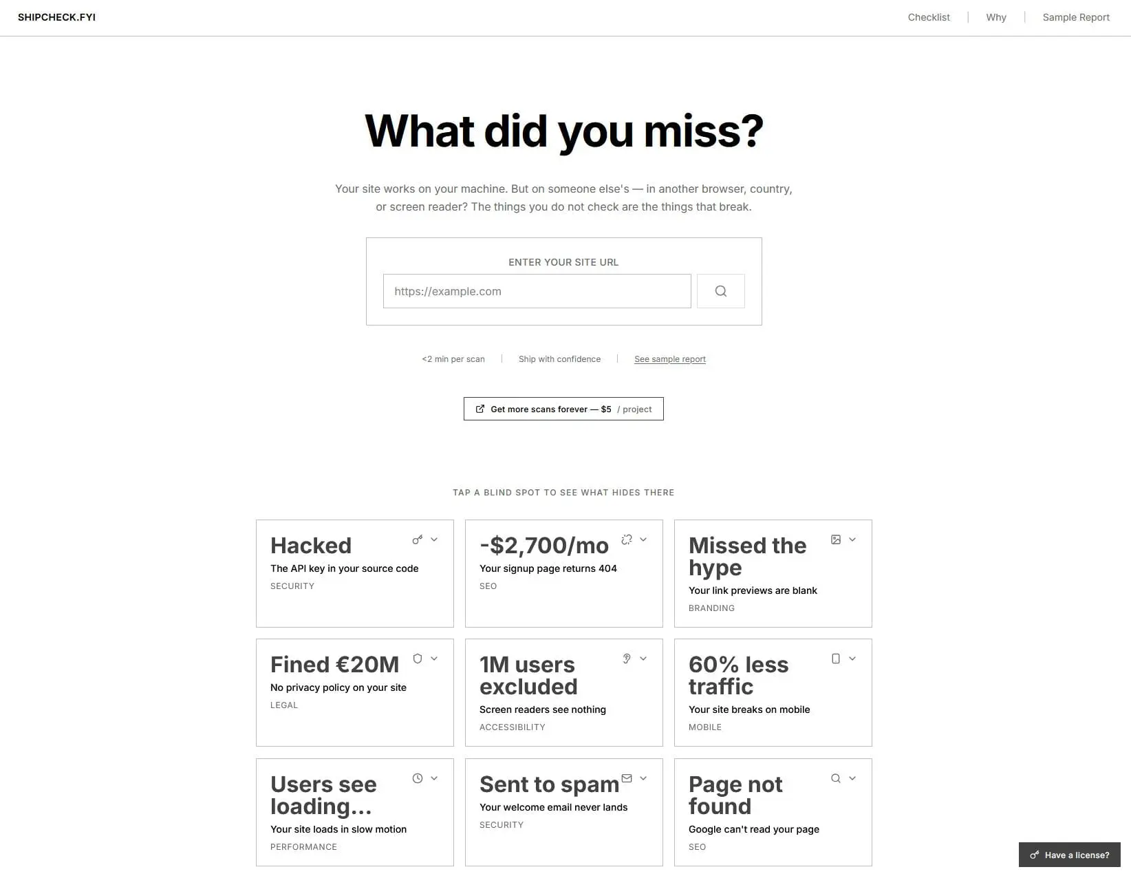 Screenshot 1 of ShipCheck