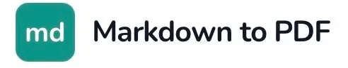 Markdown to PDF logo