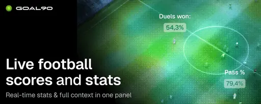Goal90 - Live football data in extension