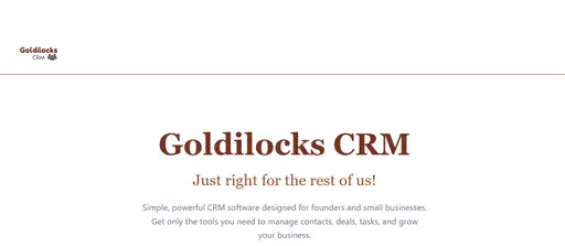 Goldilocks CRM