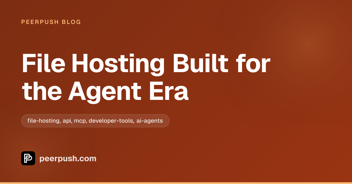Cover image for File Hosting Built for the Agent Era
