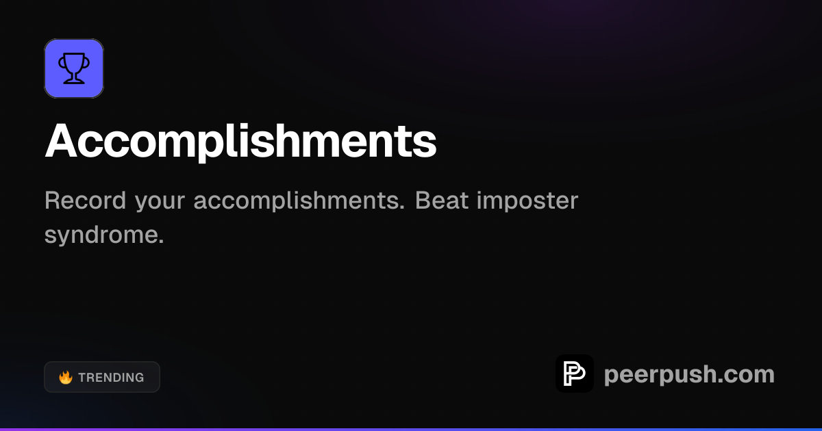 Accomplishments - Track Professional Success | PeerPush