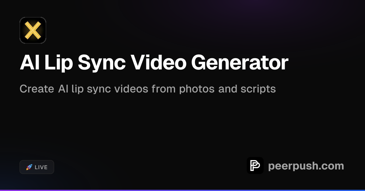 AI Lip Sync Video Generator | PeerPush
