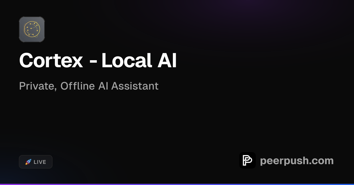 Cortex - Local AI | PeerPush