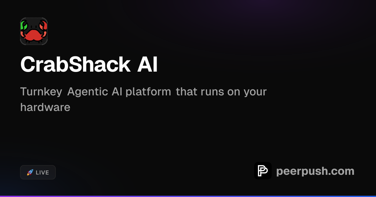 CrabShack AI - Turnkey Private AI Hosting | PeerPush