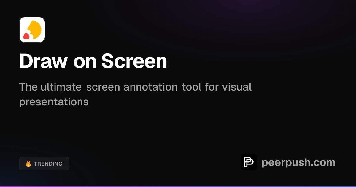 Draw on Screen - Live Annotation Tool | PeerPush