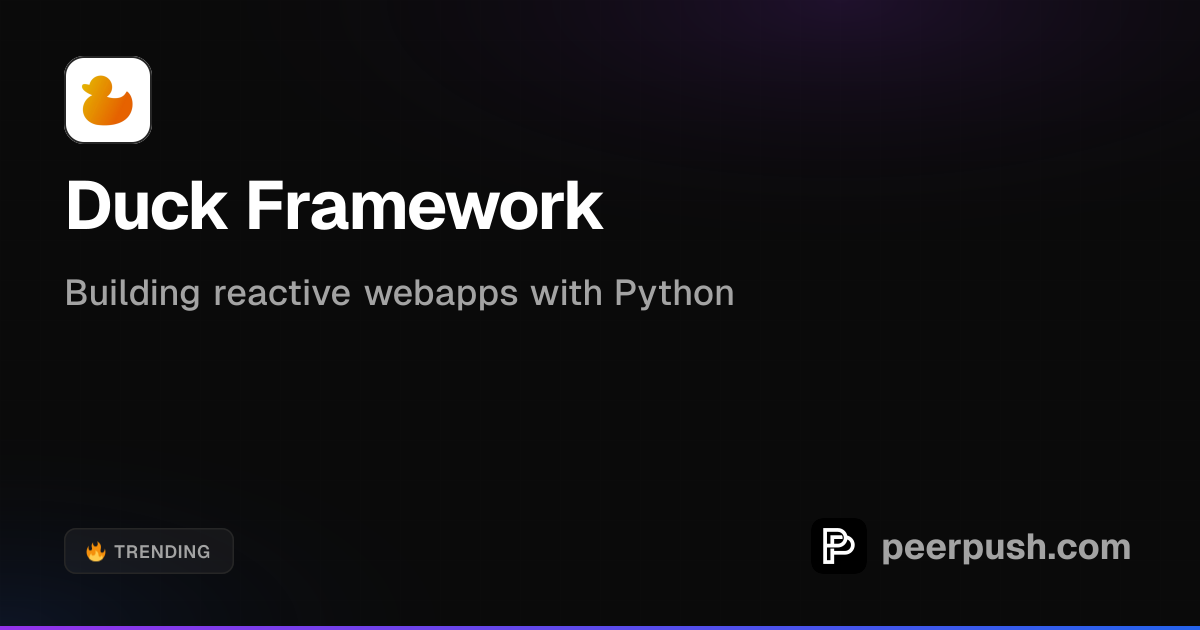Duck Framework | PeerPush