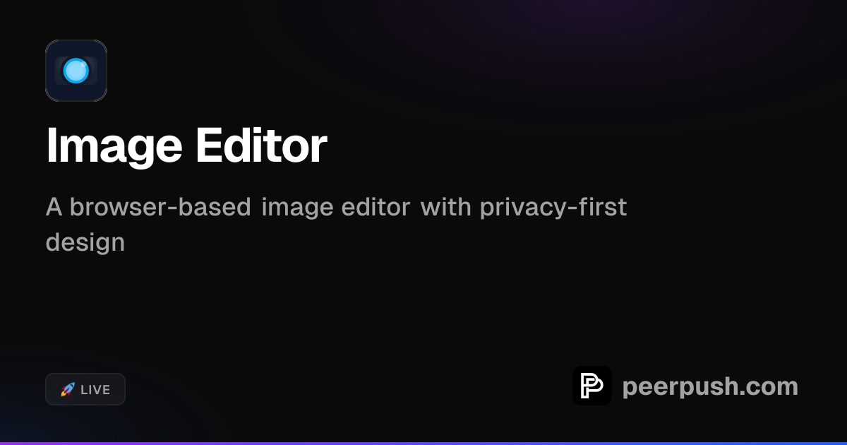 Image Editor - Private Browser-Based Design | PeerPush