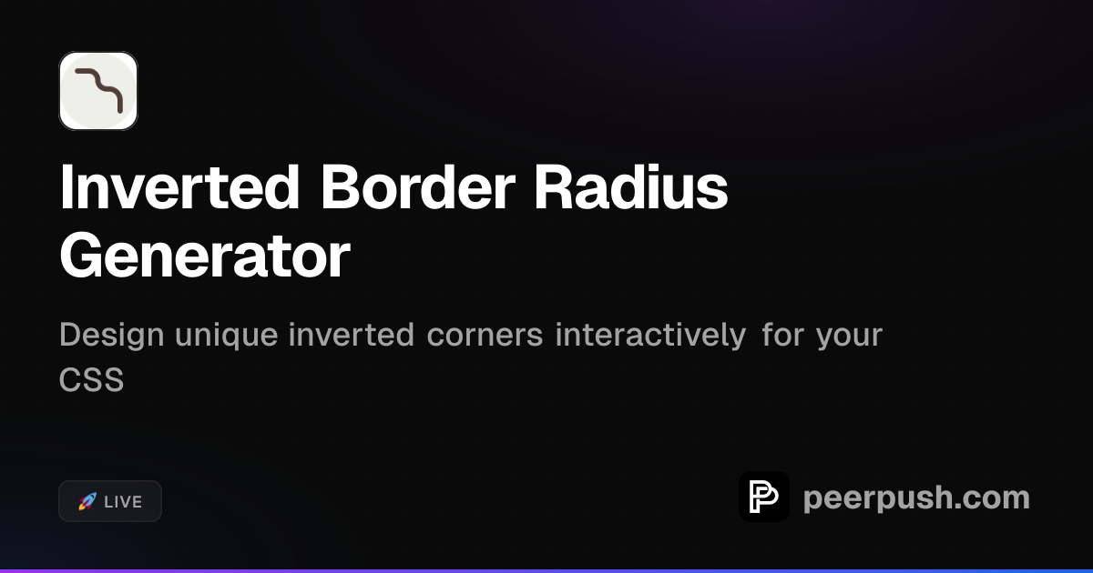 Inverted Border Radius Generator | PeerPush