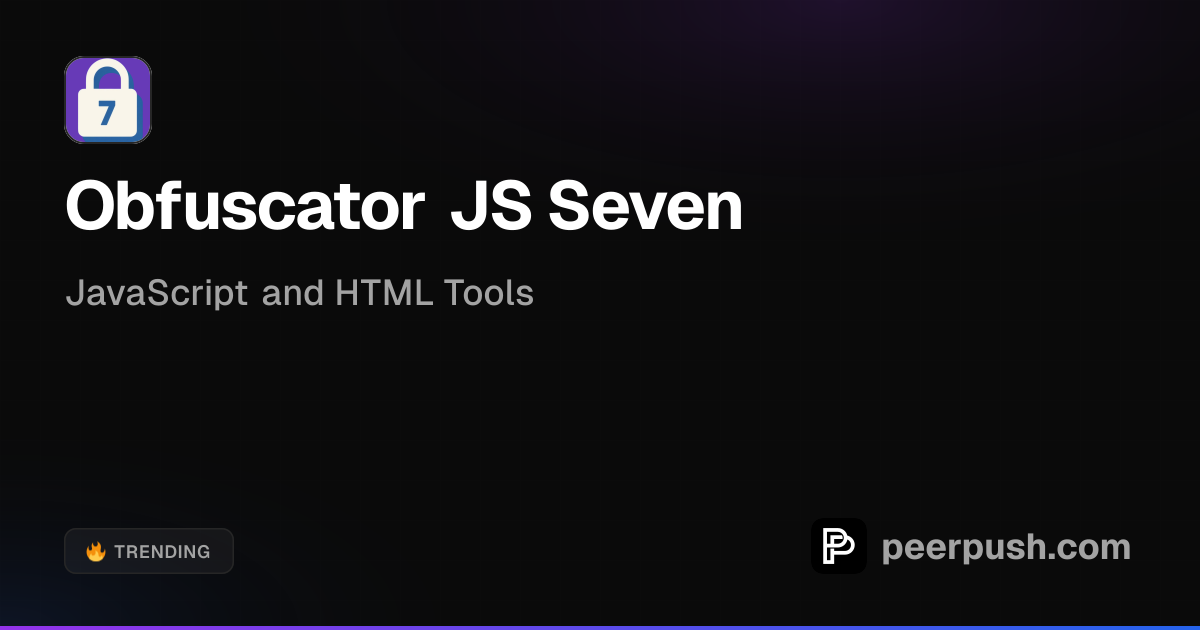 Obfuscator JS Seven - Secure and Optimize Code | PeerPush