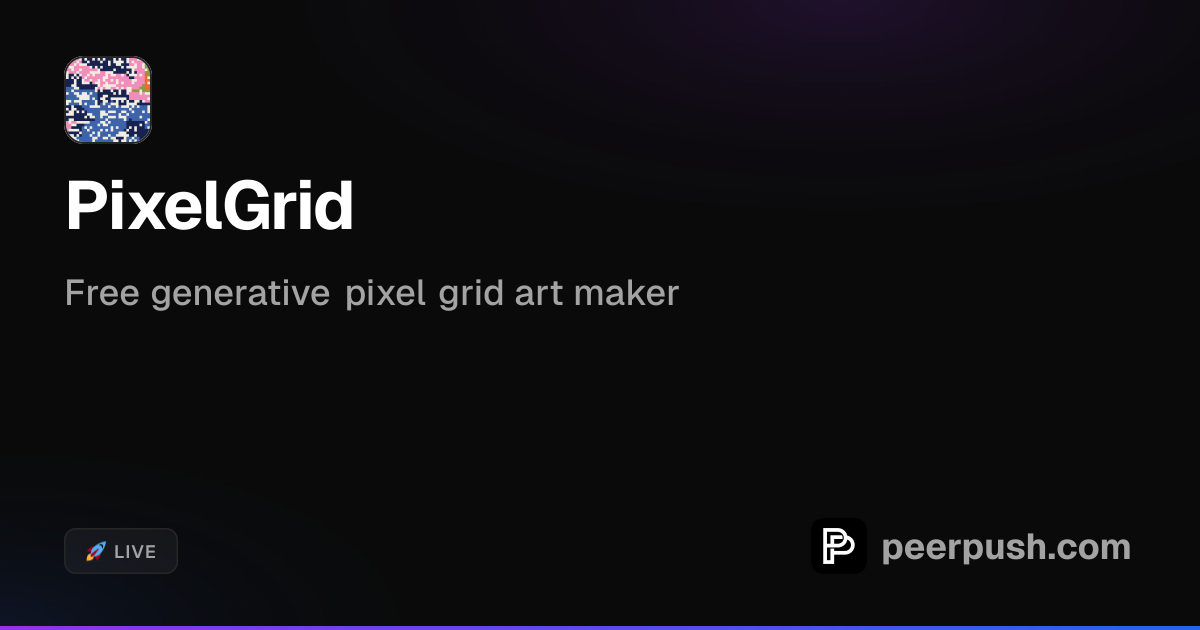 PixelGrid - Free generative pixel grid art maker