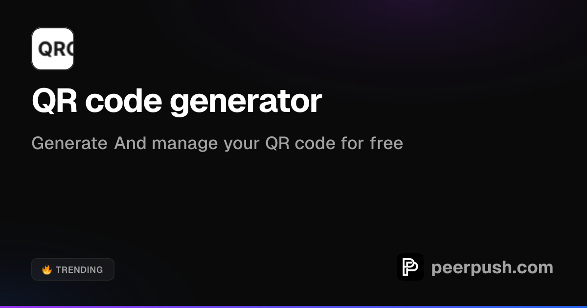 QR code generator | PeerPush
