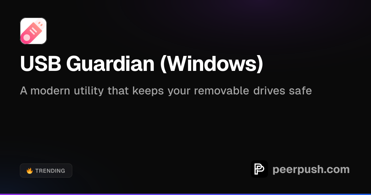 USB Guardian - Secure Removable Storage | PeerPush